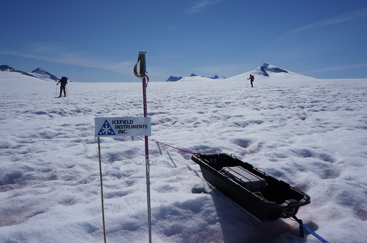Ice penetrating radar system in action